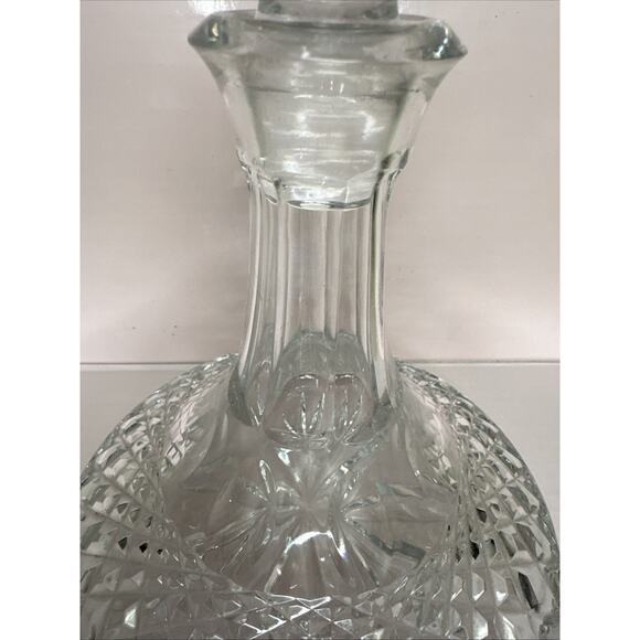 vintage Exquisite lead CRYSTAL Ships Decanter &Stopper, Excellent Condition - Picture 4 of 10